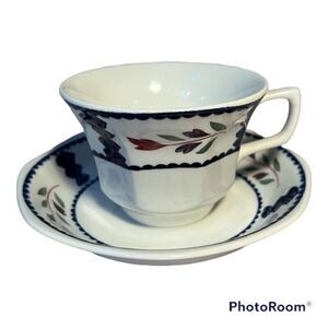 Adams LANCASTER English Ironstone Cup & Saucer Made in England